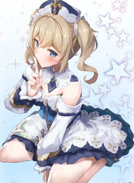 《原神》拉弓燧龙芭芭拉冲呀宣传图