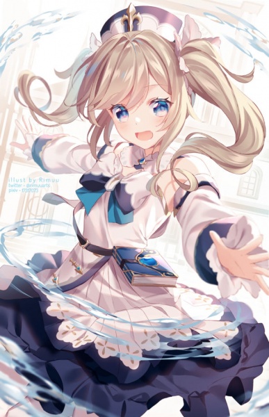 《原神》拉弓燧龙芭芭拉冲呀宣传图