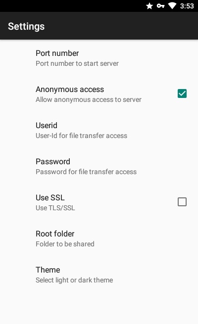 WiFi文件共享