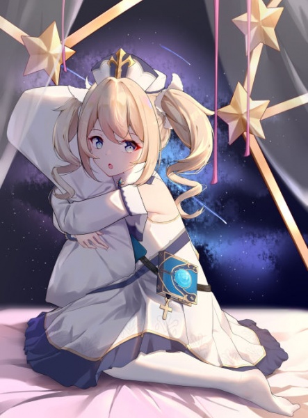 《原神》拉弓燧龙芭芭拉冲呀宣传图