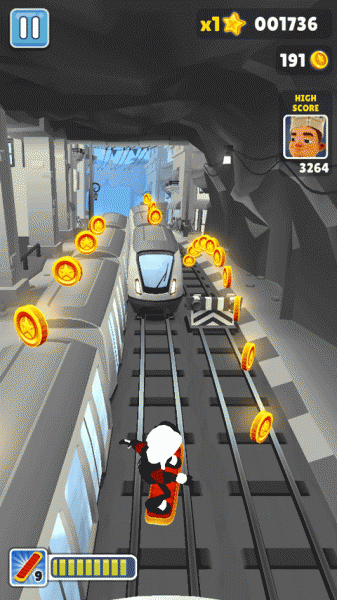 地铁跑酷黑白摩纳哥版本