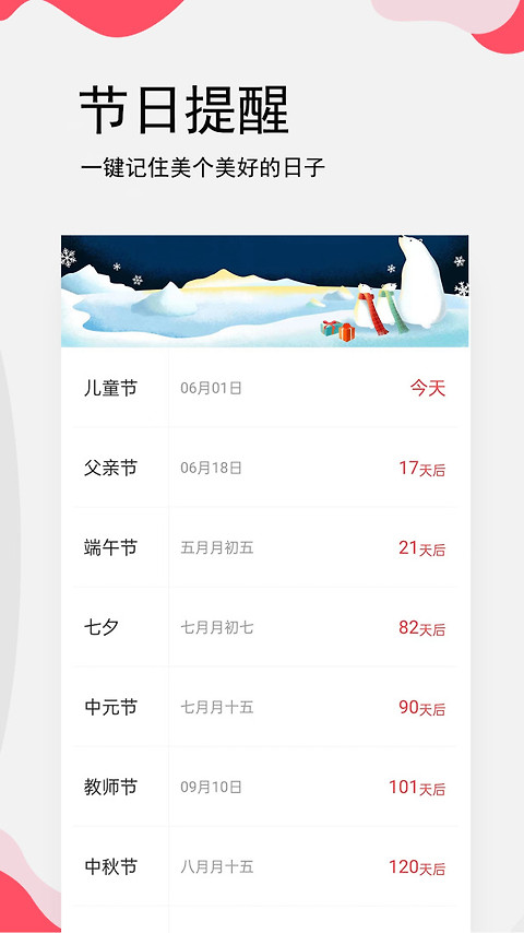 生日提醒管家app