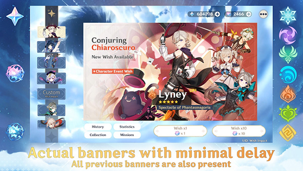 Wish Impact抽卡模拟器app