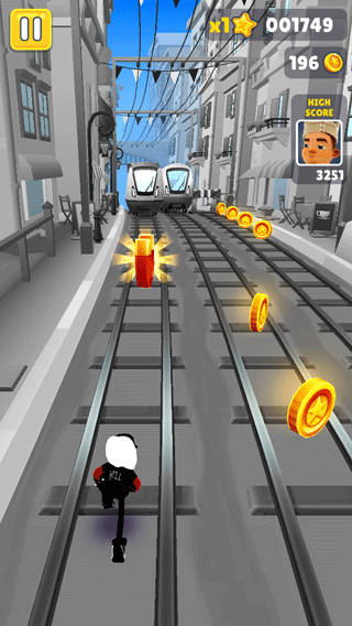 地铁跑酷黑白摩纳哥版本