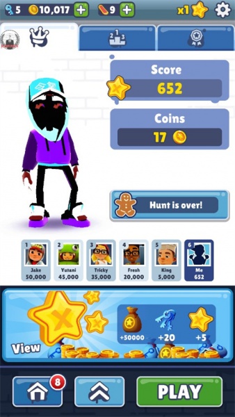 地铁跑酷黑色精灵小黑版(有披风)