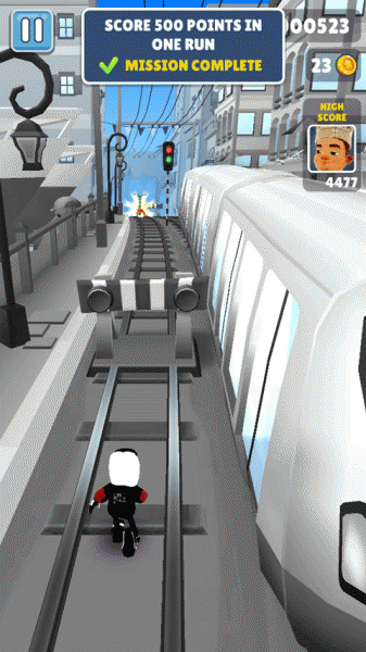 地铁跑酷黑白摩纳哥版本