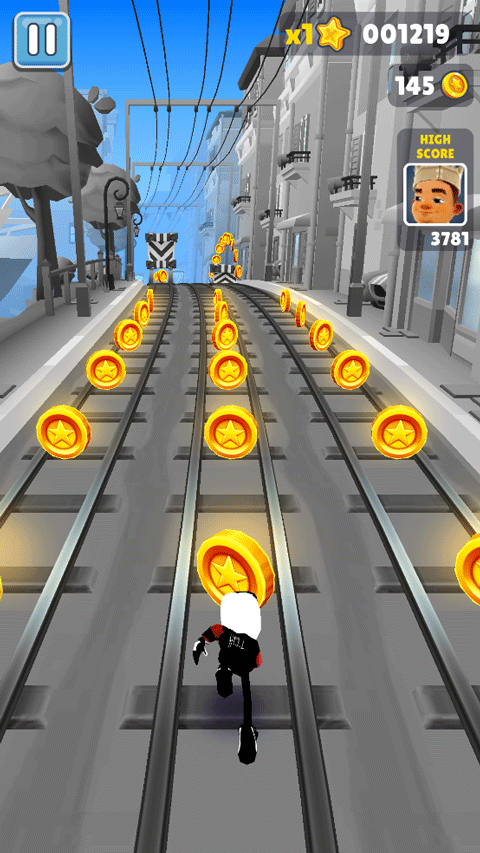 地铁跑酷黑白摩纳哥版本