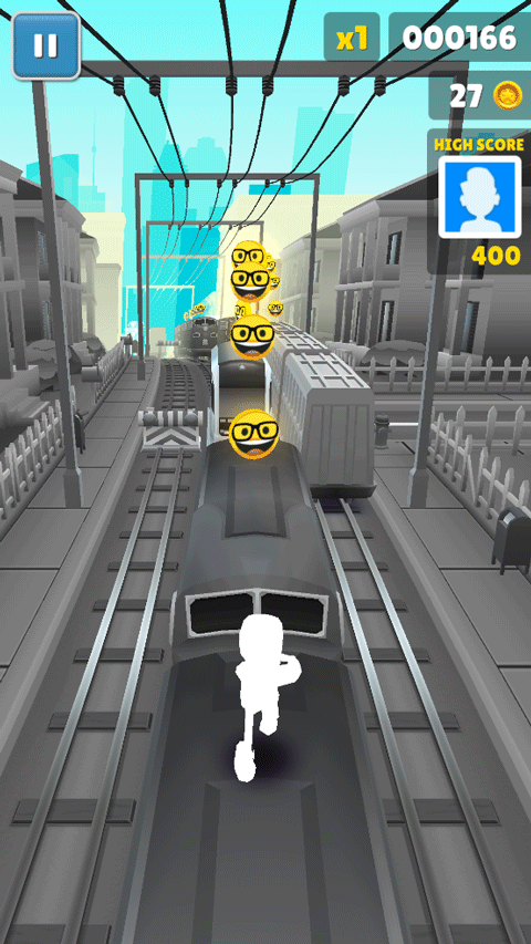 地铁跑酷黑白休斯顿自制版