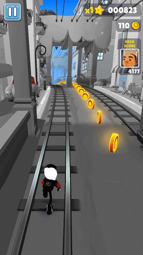 地铁跑酷黑白摩纳哥版本