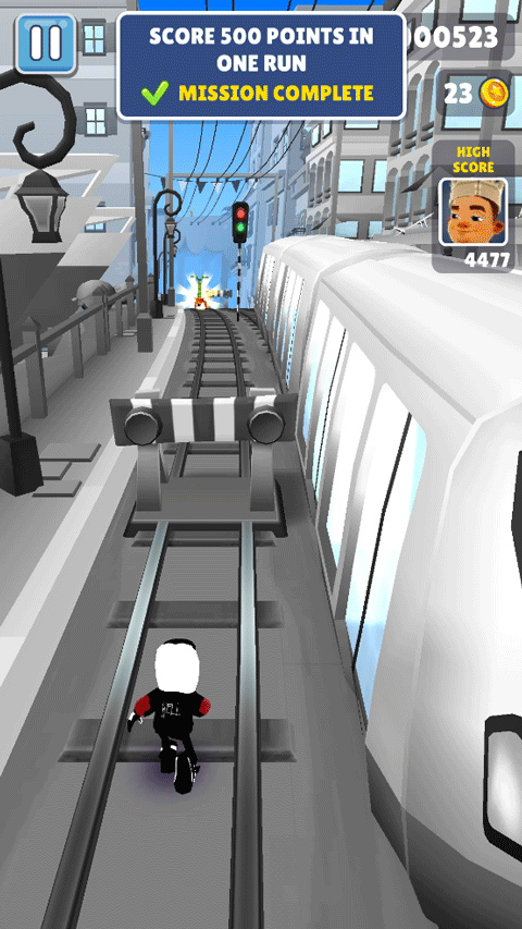 地铁跑酷黑白摩纳哥版本