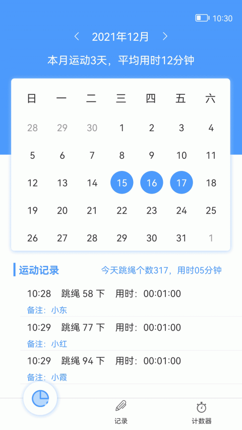 跳绳计数器