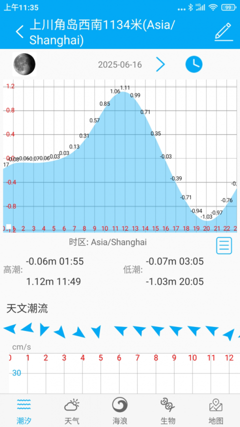 月相潮汐表app