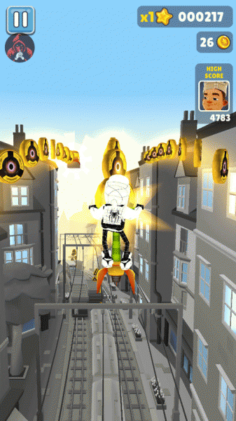 地铁跑酷黑白牛津魔改版