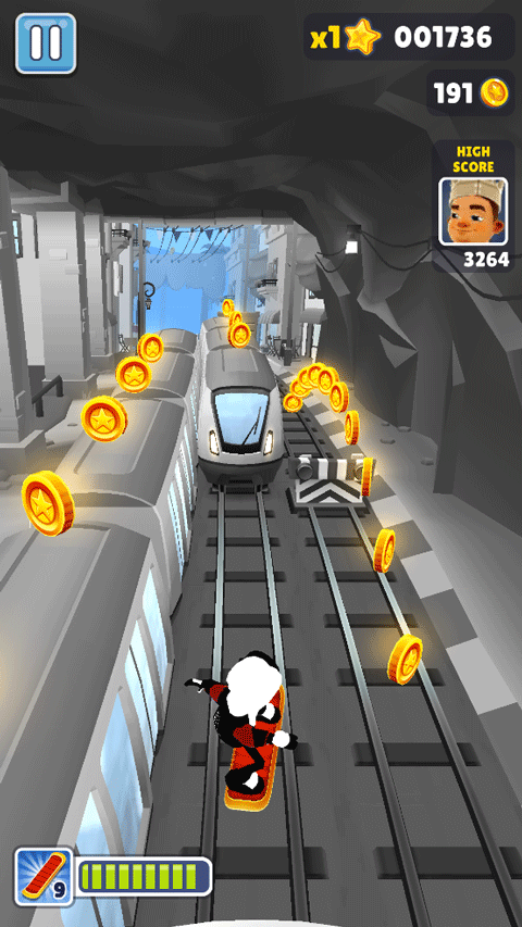 地铁跑酷黑白摩纳哥版本