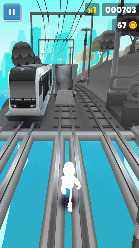 地铁跑酷黑白休斯顿自制版